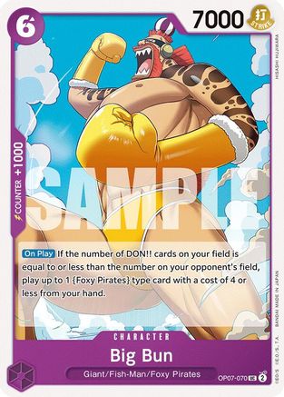 Big Bun (OP07-070) - 500 Years in the Future - for just $0.05! 
