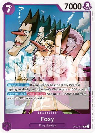 Foxy (071) (OP07-071) - 500 Years in the Future Foil - for just $0.10! 