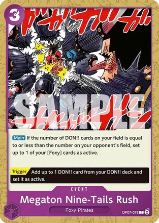 Megaton Nine-Tails Rush (OP07-078) - 500 Years in the Future - for just $0.05! 