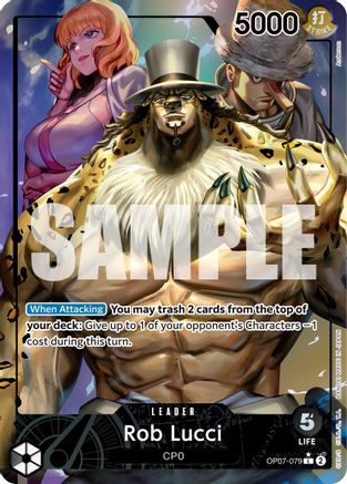 Rob Lucci (079) (Parallel) (OP07-079) - 500 Years in the Future Foil - for just $9.85! 