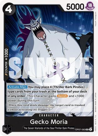 Gecko Moria (083) (OP07-083) - 500 Years in the Future - for just $0.05! 