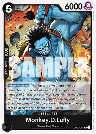 Monkey.D.Luffy (091) (OP07-091) - 500 Years in the Future Foil - for just $0.10! 