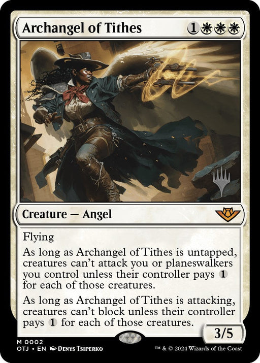 Archangel of Tithes (Promo Pack) [Outlaws of Thunder Junction Promos] - Just $0.65! Shop now at Retro Gaming of Denver