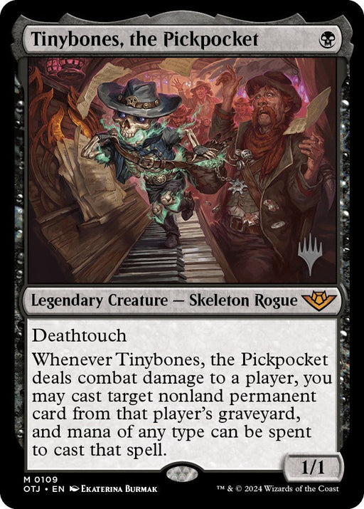 Tinybones, the Pickpocket (Promo Pack) [Outlaws of Thunder Junction Promos] - Just $5.95! Shop now at Retro Gaming of Denver