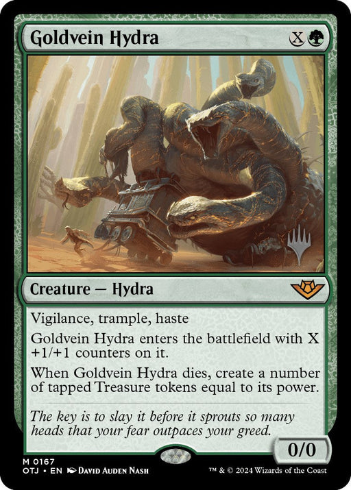 Goldvein Hydra (Promo Pack) [Outlaws of Thunder Junction Promos] - Just $2.65! Shop now at Retro Gaming of Denver