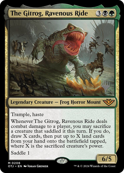 The Gitrog, Ravenous Ride (Promo Pack) [Outlaws of Thunder Junction Promos] - Just $2.40! Shop now at Retro Gaming of Denver