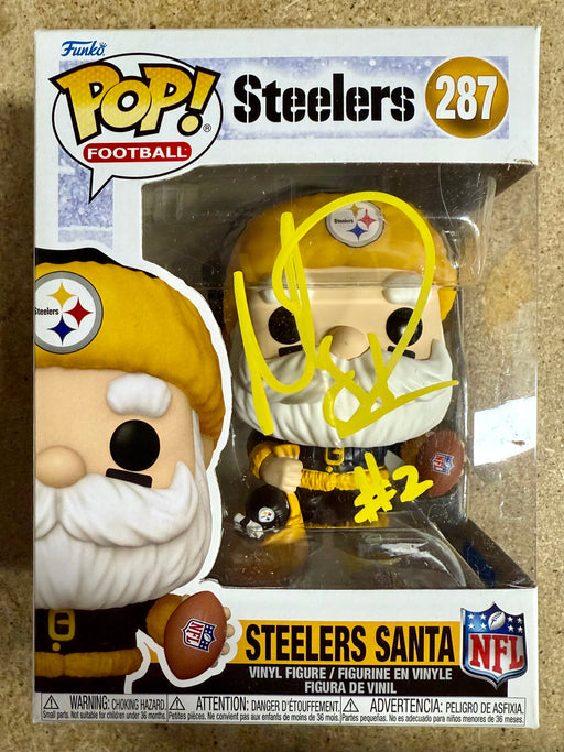 Mason Rudolph Signed NFL Pittsburgh Steelers Santa Funko Pop! #287 With JSA COA - for just $100! 