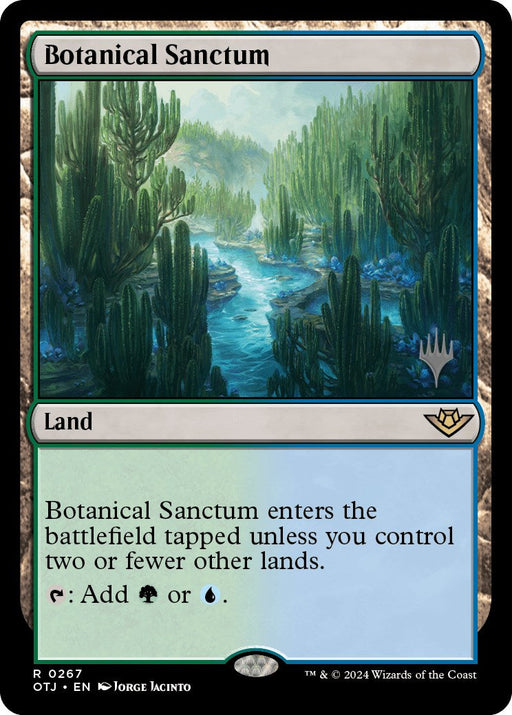 Botanical Sanctum (Promo Pack) [Outlaws of Thunder Junction Promos] - Just $0.40! Shop now at Retro Gaming of Denver