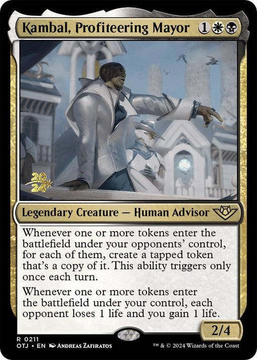 Kambal, Profiteering Mayor [Outlaws of Thunder Junction Prerelease Promos] - Just $2.30! Shop now at Retro Gaming of Denver