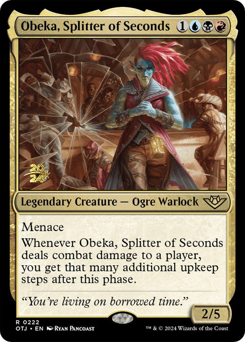 Obeka, Splitter of Seconds [Outlaws of Thunder Junction Prerelease Promos] - Just $1.30! Shop now at Retro Gaming of Denver