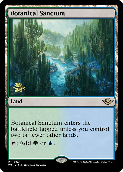 Botanical Sanctum (OTJ) [Outlaws of Thunder Junction Prerelease Promos] - Just $0.45! Shop now at Retro Gaming of Denver