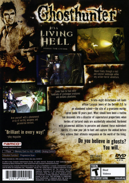 Ghosthunter – PlayStation 2 (PS2) - for just $0! 