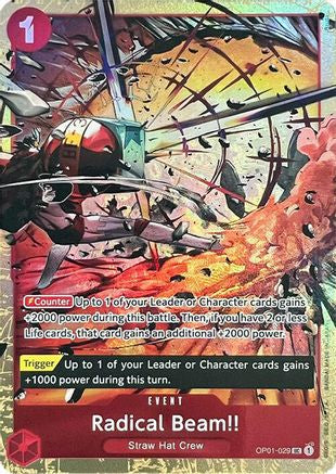 Radical Beam!! (Premium Card Collection -Best Selection Vol. 1-) (OP01-029) - One Piece Promotion Cards Foil - for just $2.50! 