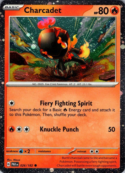 Charcadet (026/182) (Cosmos Holo) [Scarlet & Violet: Paradox Rift] - for just $0.30! 