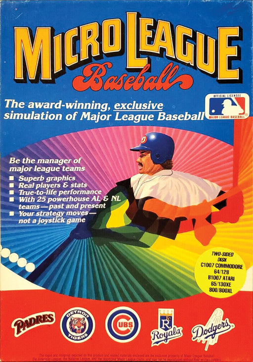 MicroLeague Baseball (Commodore 64) - for just $0! 