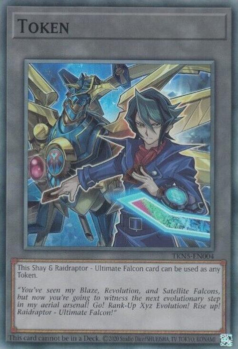 Token: Shay and Raidraptor - Ultimate Falcon [TKN5-EN004] Super Rare - for just $0.40! 