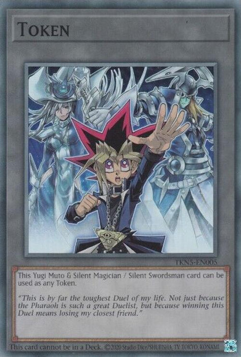 Token: Yugi Muto and Silent Magician and Silent Swordsman [TKN5-EN005] Super Rare - for just $4.65! 