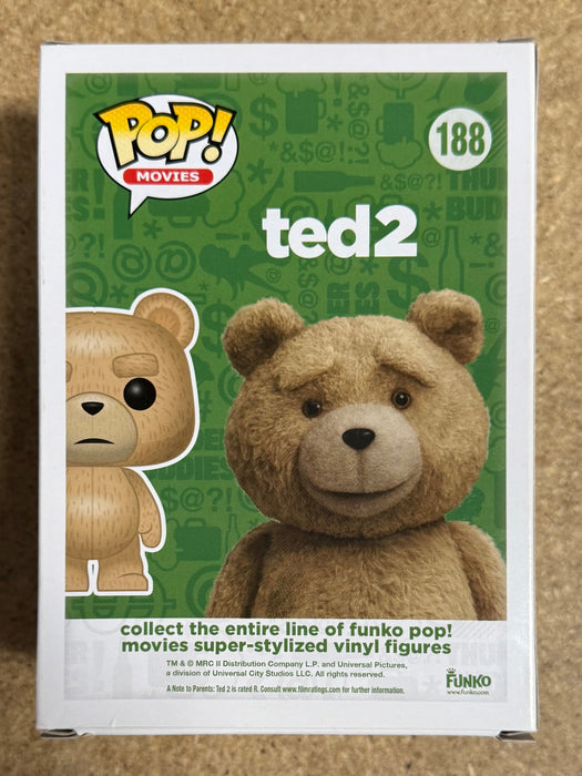 Seth MacFarlane Signed Ted 2 Vaulted Funko Pop! #188 With JSA COA - for just $500! 
