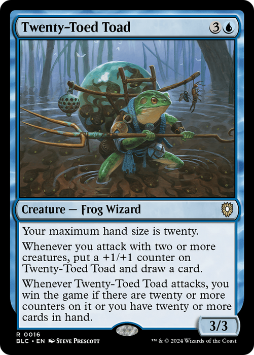 Twenty-Toed Toad (BLC-016) - Bloomburrow Commander - for just $1.09! 