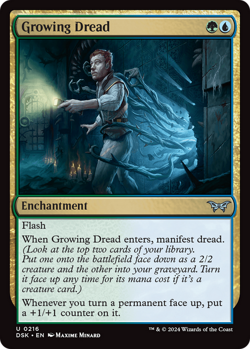 Growing Dread (DSK-216) - Duskmourn: House of Horror Foil - for just $0.02! 