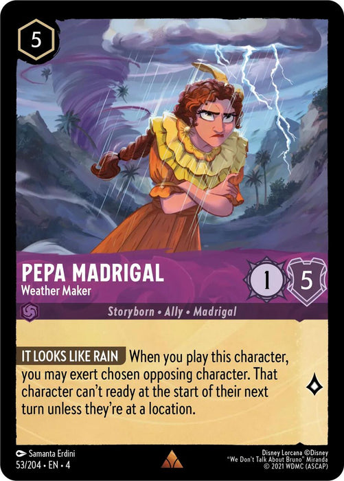 Pepa Madrigal - Weather Maker (53/204) [Ursula's Return] - Just $0.10! Shop now at Retro Gaming of Denver