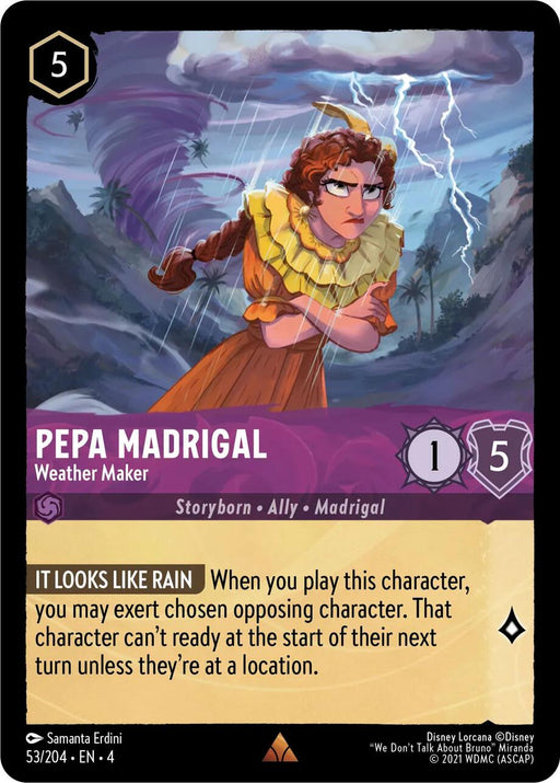 Pepa Madrigal - Weather Maker (53/204) [Ursula's Return] - Just $0.10! Shop now at Retro Gaming of Denver