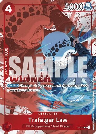 Trafalgar Law (Winner Pack Vol. 7) (P-017) - One Piece Promotion Cards Foil - for just $3.95! 