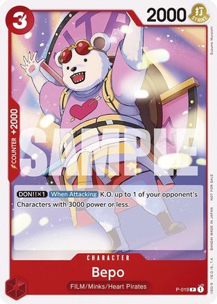 Bepo (Tournament Pack Vol. 7) (P-019) - One Piece Promotion Cards - for just $0.25! 
