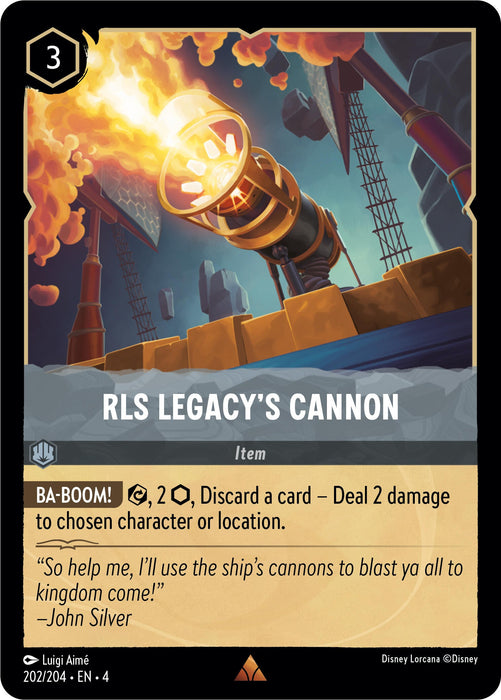 RLS Legacy's Cannon (202/204) [Ursula's Return] - Just $0.05! Shop now at Retro Gaming of Denver