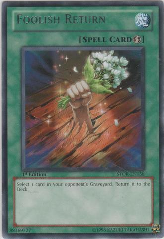 Foolish Return [STOR-EN058] Rare - for just $0.10! 
