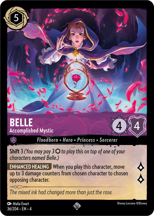 Belle - Accomplished Mystic (36/204) [Ursula's Return] - Just $0.25! Shop now at Retro Gaming of Denver