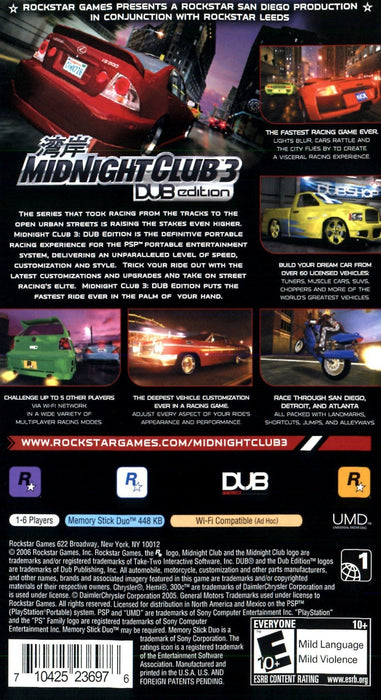 Midnight Club 3: DUB Edition – PlayStation Portable (PSP) - for just $0! 