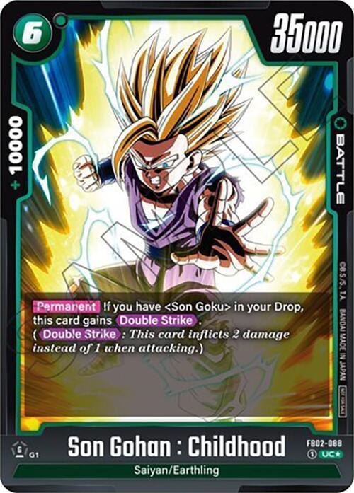 Son Gohan : Childhood (FB02-088) (Tournament Pack 02) [Fusion World Tournament Cards] - for just $0.15! 