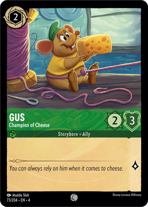 Gus - Champion of Cheese (73/204) [Ursula's Return] - Just $0.04! Shop now at Retro Gaming of Denver