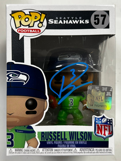 Russell Wilson Signed NFL Seattle Seahawks Funko Pop! #57 Steelers 2023 With JSA COA - for just $375! 