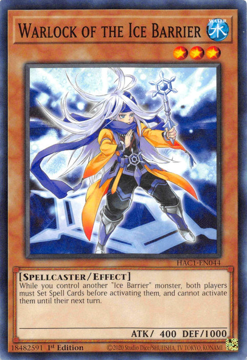 Warlock of the Ice Barrier [HAC1-EN044] Common - for just $0.10! 