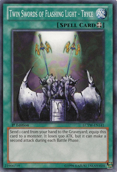 Twin Swords of Flashing Light - Tryce [LCYW-EN141] Common - for just $0.30! 