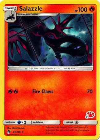 Salazzle (34/236) (Charizard Stamp #7) [Battle Academy 2020] - for just $0.10! 