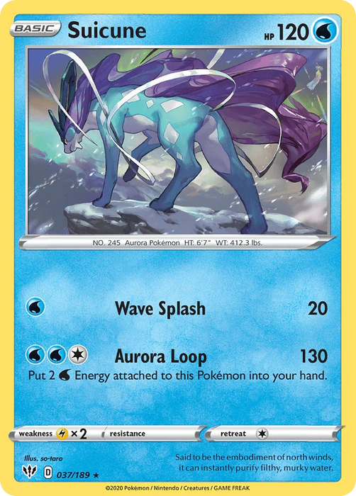 Suicune (037/189) [Sword & Shield: Darkness Ablaze] - for just $0.35! 