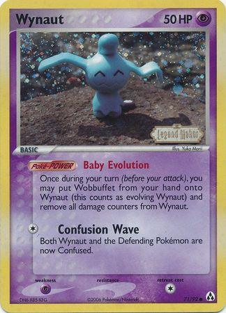 Wynaut (71/92) (Stamped) [EX: Legend Maker] - for just $11.85! 