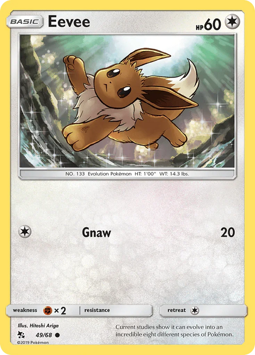 Eevee (49/68) [Sun & Moon: Hidden Fates] - for just $0.10! 