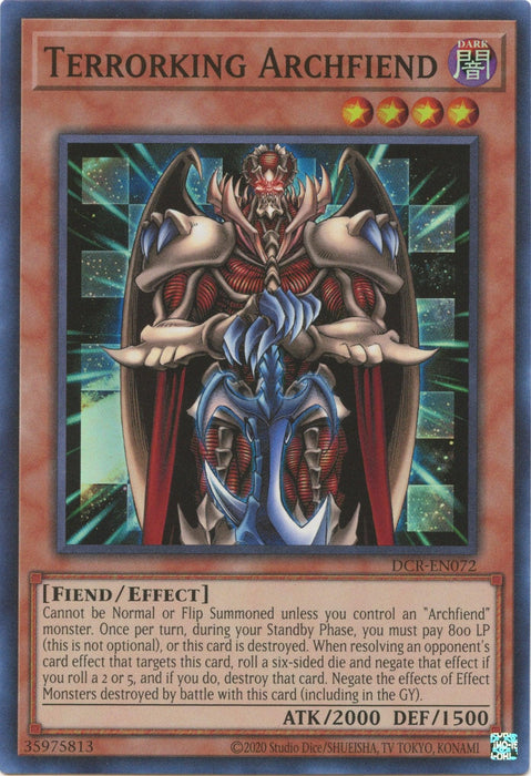 Terrorking Archfiend (25th Anniversary) [DCR-EN072] Super Rare - for just $1.80! 