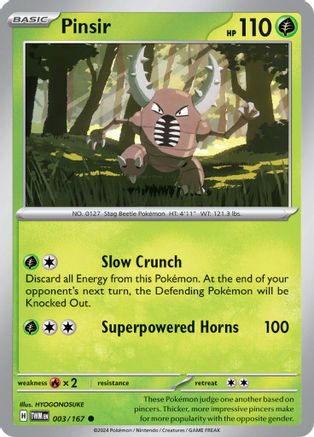 Pinsir 003/167 - SV06 Twilight Masquerade - for just $0.05! 
