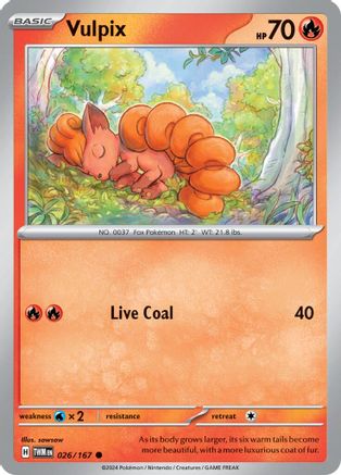 Vulpix 026/167 - SV06 Twilight Masquerade - for just $0.10! 