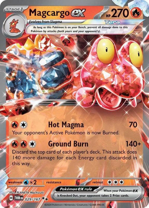 Magcargo ex (029/167) [Scarlet & Violet: Twilight Masquerade] - for just $0.30! 