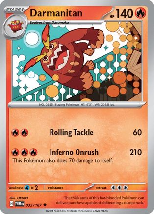 Darmanitan 035/167 - SV06 Twilight Masquerade - for just $0.05! 