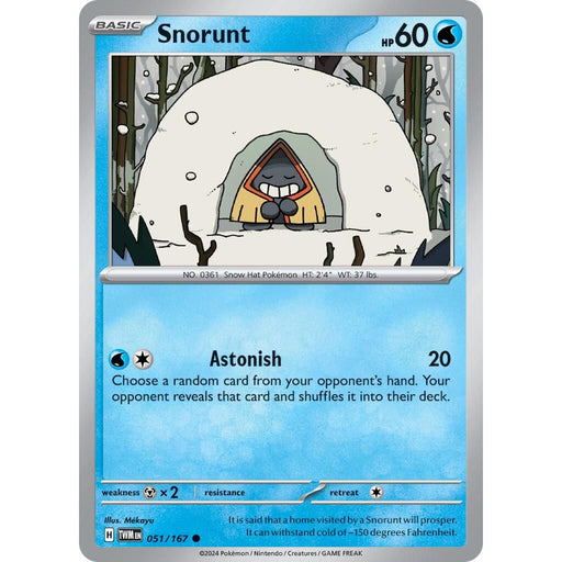 Snorunt (051/167) [Scarlet & Violet: Twilight Masquerade] - Just $0.04! Shop now at Retro Gaming of Denver