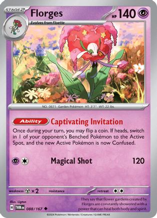 Florges 088/167 - SV06 Twilight Masquerade - for just $0.05! 