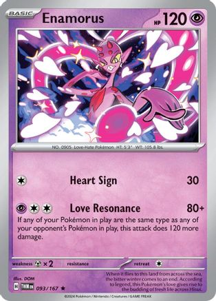 Enamorus 093/167 - SV06 Twilight Masquerade Holofoil - for just $0.08! 