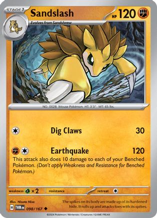 Sandslash 098/167 - SV06 Twilight Masquerade - for just $0.05! 